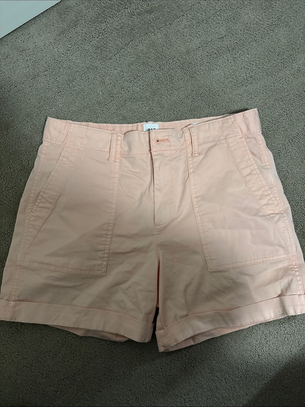 GAP Peach Cargo-Style Cotton Shorts